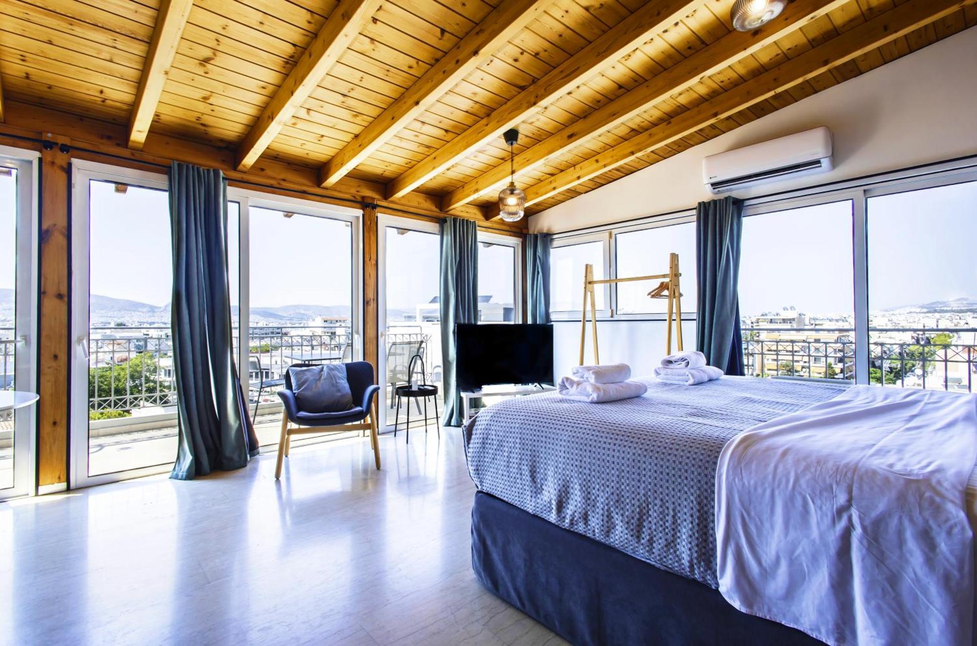 Lis153 By Smart Cozy Suites - Top Floors With Amazing City View - Available 24Hr เอเธนส์ ภายนอก รูปภาพ