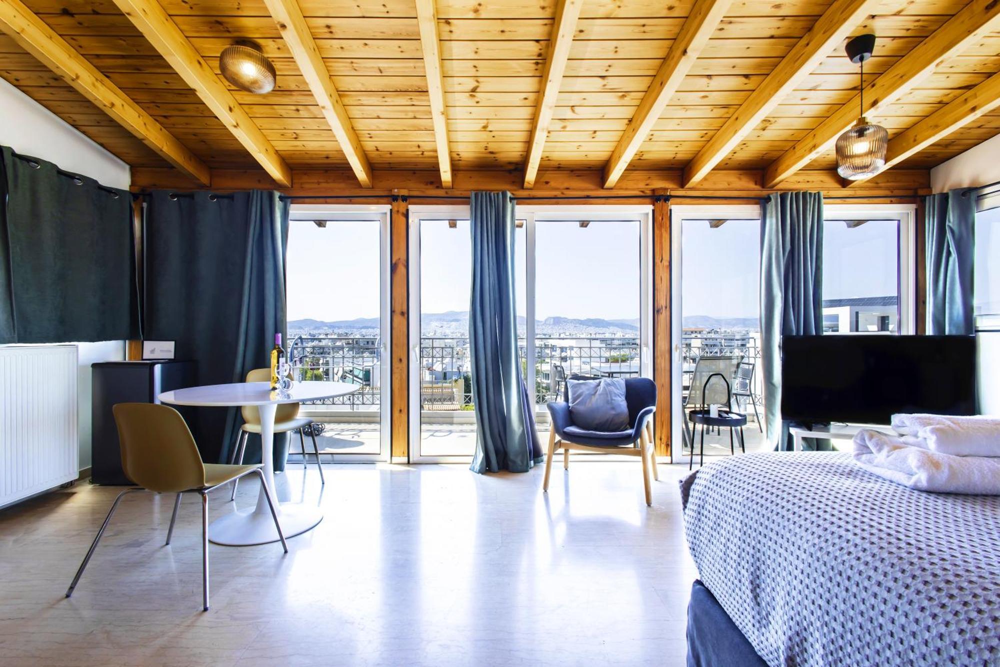Lis153 By Smart Cozy Suites - Top Floors With Amazing City View - Available 24Hr เอเธนส์ ภายนอก รูปภาพ