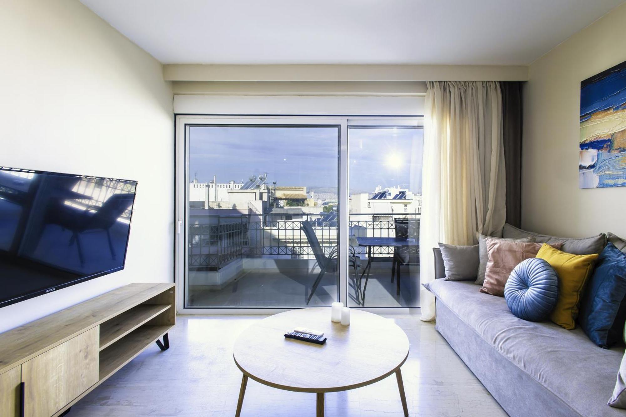 Lis153 By Smart Cozy Suites - Top Floors With Amazing City View - Available 24Hr เอเธนส์ ภายนอก รูปภาพ